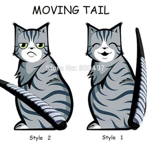 10 x Funny Cat Car Rear Window Wiper Decal Car Body Stickers Car Accessoeirs for Toyota Volkswagen Tesla Honda Hyundai Kia Lada