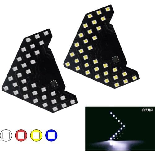 2x Car Styling LED Turn Signal Light Rear View Mirror Arrow Panel Indicator Light Car Rearview Mirror Decorative Signal Bulb 12V