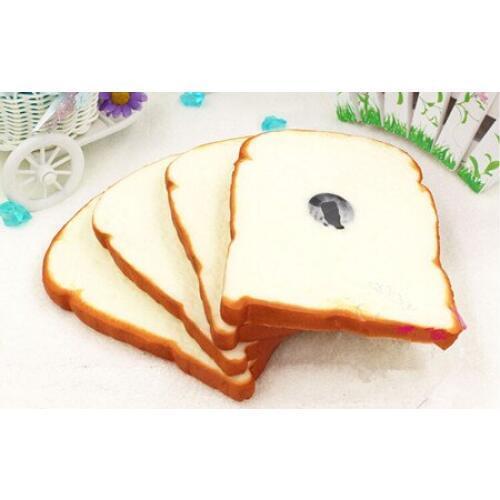 Free shipping 4pcs/lot toast bread Artificial Foods Fridge Magnets big fake simulated bread party decoration gifts