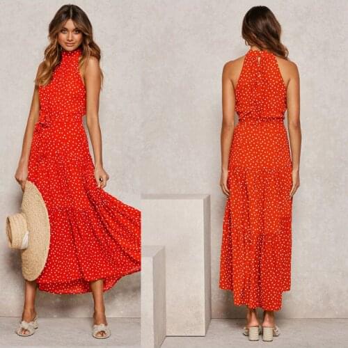 Conncozy Summer Polka Dot Dresses