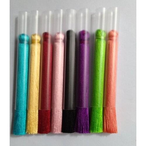 6.5 cm Silk Tassel Pendant Colorful Long Tassel DIY Jewelry Making Accessories Charming For Keychains Earrings Bag Phone Curtain