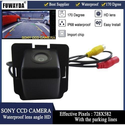 FUWAYDA HD CCD Chip Special Car Rear View Reverse Parking Backup Safety DVD GPS NAV CAMERA for MITSUBISHI OUTLANDER HD