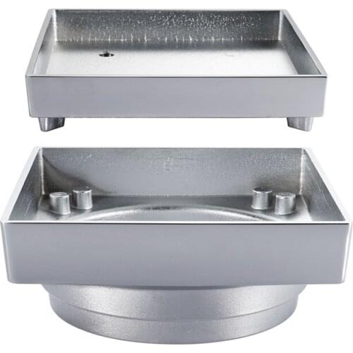 Hot SV-Floor Drains Copper Square Shower Floor Drains Tile Insert Drain Channel Bathroom Kitchen Waste Grate