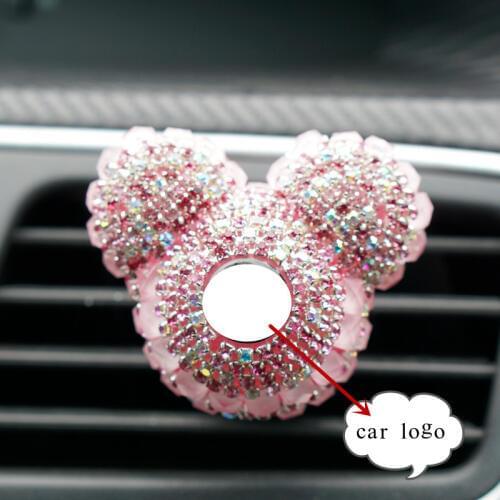 Crystal Car Air Freshener Lady Perfume Clip Cute Auto Air Conditioner Outlet Fragrance Diffuser Gift Interior Car Styling