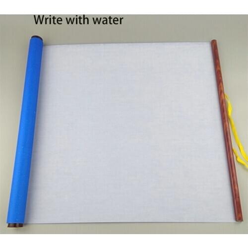 Use educational kid toy Unisex 130*43cm Imitation Calligraphy Water Paper Cloth Write Magic Drawing Painting Scroll Repeat Use