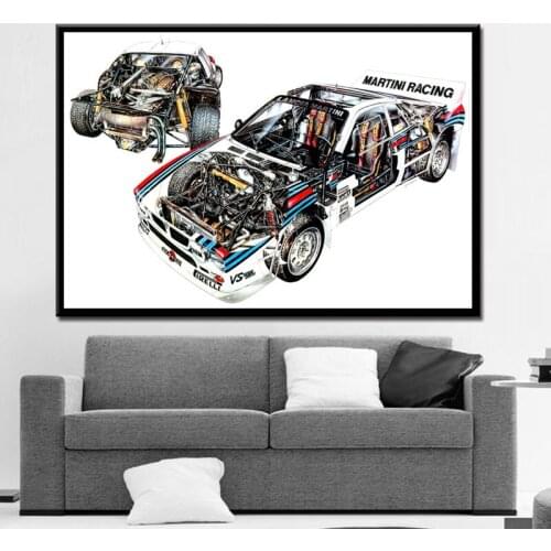 Super Racing Car Canvas Painting Posters And Prints Wall Pictures For Living Room Charts Decoration Home Decor Cuadros