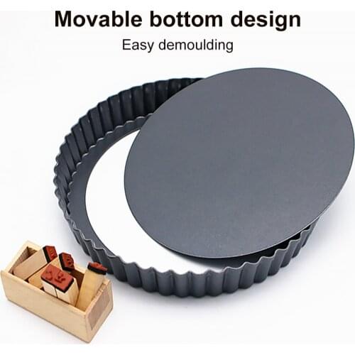 Cheesecake Pan Round Cake Mold with Removable Bottom Nonstick Carbon Steel Bread Baking Tool
