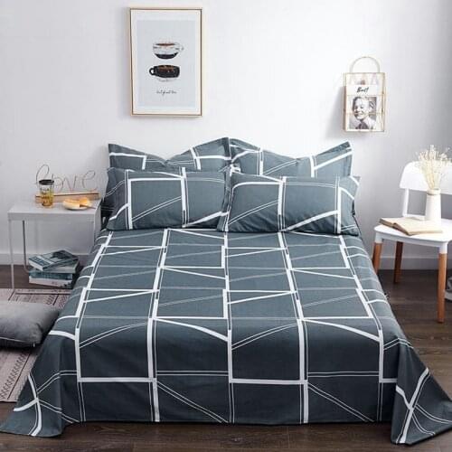 Sheets + pillowcases) 3-piece set of sheets for household use, sanded sheets, bed linen, student dormitory sheets