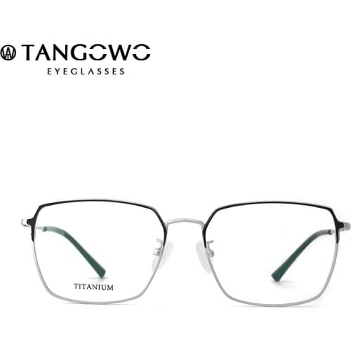 TANGOWO Men Glasses Frames Clear Lens Eyewear Women Glasses Frame Optical Perscription Eyewear Mens Titanium Spectacle Frames