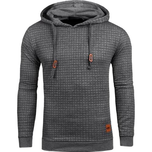 Mens Casual Pullover Hoodies Long Sleeve Cotton Fashion Hooded Sweatshirts US Size