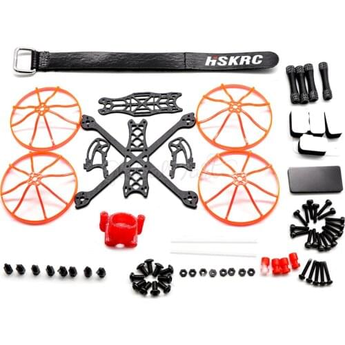 Turtle 149 149mm 3 Inch Micro / Nano Carbon Fiber Duct Frame Kit w/ Protection Cover for RC FPV Racing Drone RC Drone