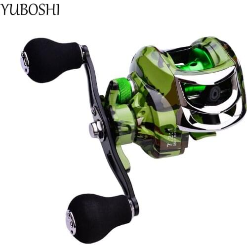 2021 New 18+1BB Gear Ratio 7.2:1 Fishing Wheel Metal Spool Comfortable Grip Max Drag 10kg Baitcasting Fishing Reel