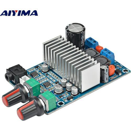 AIYIMA TPA3116 Subwoofer Amplifier Board TPA3116D2 Audio Amplifiers 100W Bass Output DC12-24V