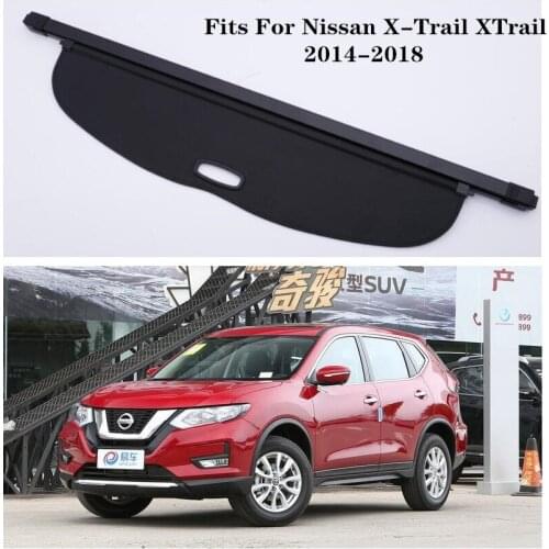 High Qualit Car Rear Trunk Cargo Cover Security Shield Screen shade Fits For Nissan X-Trail XTrail 2014-2019(black, beige)
