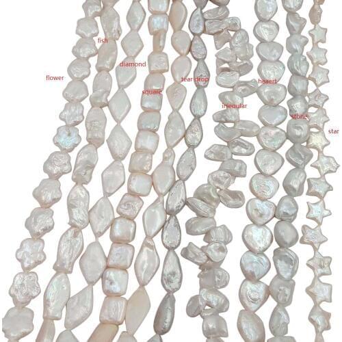 Drop free shipping ,Various natura freshwater pearl in strand ,baroque shape, star, heart,flower ,coin, moon, butterfly