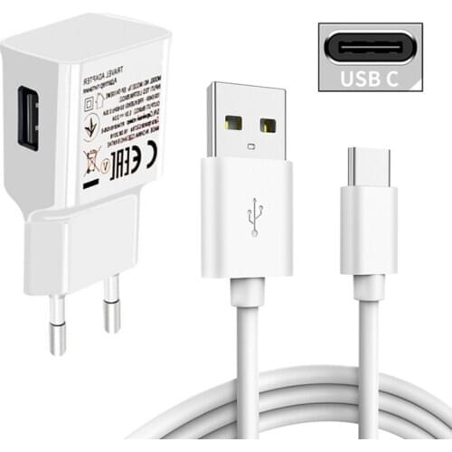 5V 2A USB Charger Wall Plug Adapter Type C Micro Charge Cable For Samsung Galaxy S8 S10 S20 FE A51 A21S M31S A10 A9 A7 A01 J7 J5