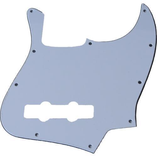 USA Spec Standard Jazz J Bass Pickguard Scrach Plate White 3 Ply