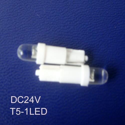 High quality,DC24V T5 led,T5 24V,T5 LED,T5 lamp,24V T5 light,W3W Light,T5 Indicator Lamp,T5 Bulb,T5 DC24V,free shipping 50pc/lot