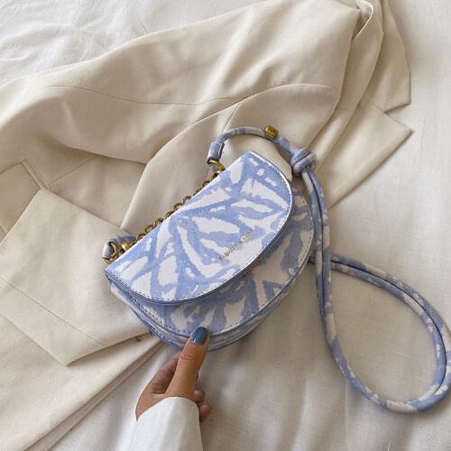 2021 Shoulder Cross Body Bag Ladies Handbags and Purses New Fashion Color Contrast Small PU Leather Crossbody Bags for Women