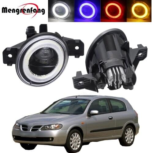 2in1 Design Car 30W 8000LM LED Fog Light Assembly Angel Eye Daytime Running Lamp H11 12V For Nissan Almera 2/II (N16) 2001-2006
