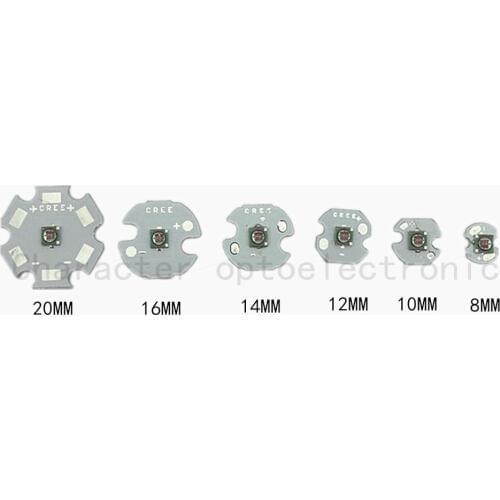 5PCS XPE R3 Yellow3W Cree XLamp XPE XP-E Yellow 590nm~595nm LED Light Lamp With 20/16/14/12/10/8mm PCB Star Base
