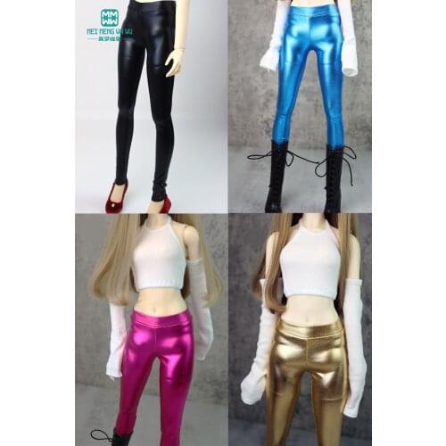 BJD Doll Clothes for 28-60CM 1/3 1/4 1/6 DD SD Toys spherical joint Doll accessories Fashion tight leather pants Candy colors