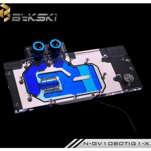 Bykski N-GV1080TIG1-X GPU Water Cooling Block for Gigabyte GTX1080Ti Gaming OC 11G