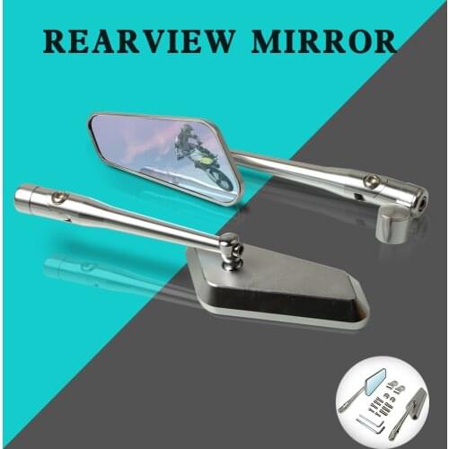 Rear View Mirror Motorcycle Accessories CNC Aluminum Rearview Mirror For Kawasaki Z1000/R Z300 Z750 Z750R/S Z900 ZL600 ZRX1100