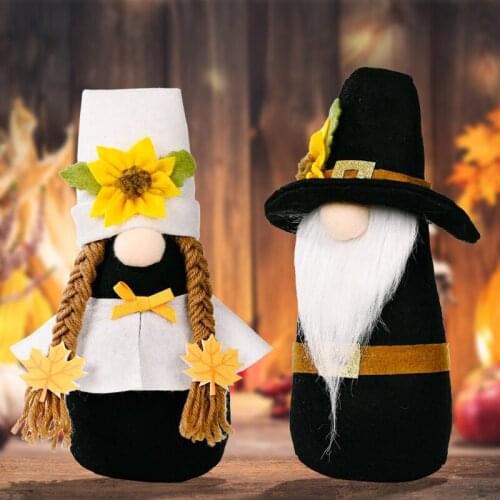 Harvest Festival Fall Gnome Nurse Maple Leaf Nisse Tomte Scandinavian Elf Decor