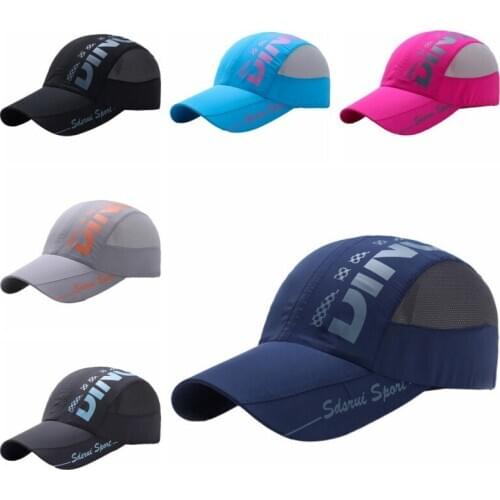 6 Colors Summer Men Printed Letter Cap Quick Dry Mesh Men Fishing Caps Outdoor Sport Traveling Climbing Hats