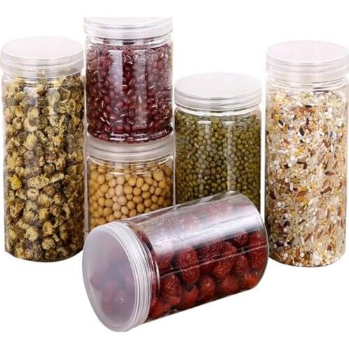 Kitchen Transparent Storage Box Plastic Sealed Jar Grains Beans Storage Organizer Food Containers Refrigerator Storage Boxes