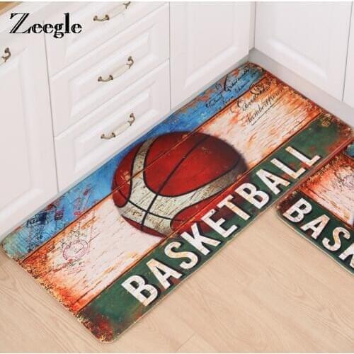 Zeegle Kitchen Carpet Non-slip Doormats Microfiber Bath Mats Carpet For Living Room Bedroom Rug Flannel Bathroom Mats