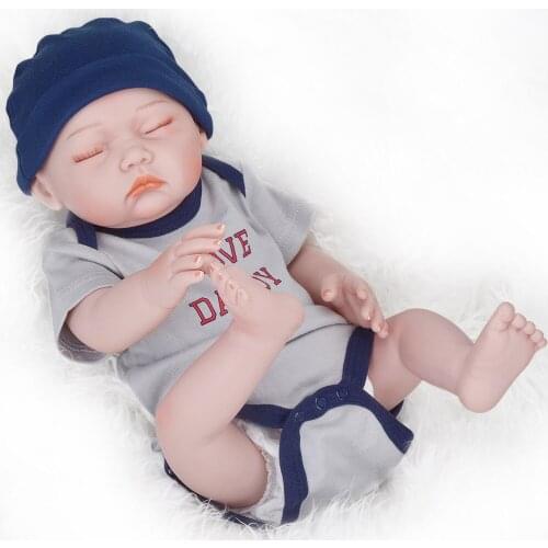 18 Inch Simulation Doll Soft Vinyl Bath Baby Early Education Mother and Child Care Parent-child Companion Hot Toy