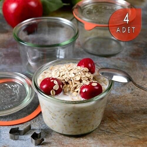 Weck 370 ml Glass Storage Jar Set (4 Pcs)