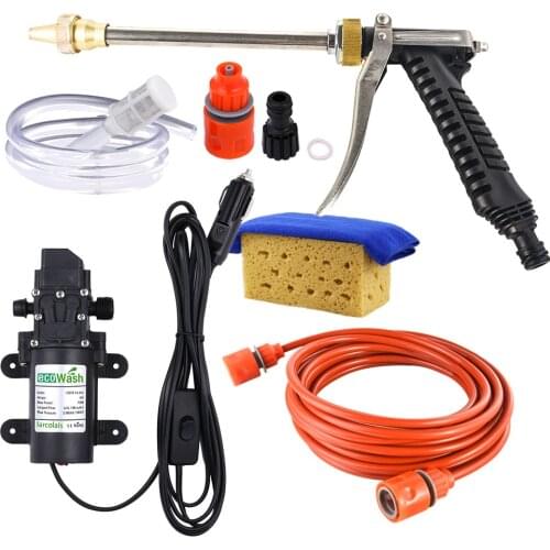 Car Washer Gun Pump High Pressure Cleaner Car Care Portable Washing Machine Electric Cleaning Auto Device Self-priming Tool 12V