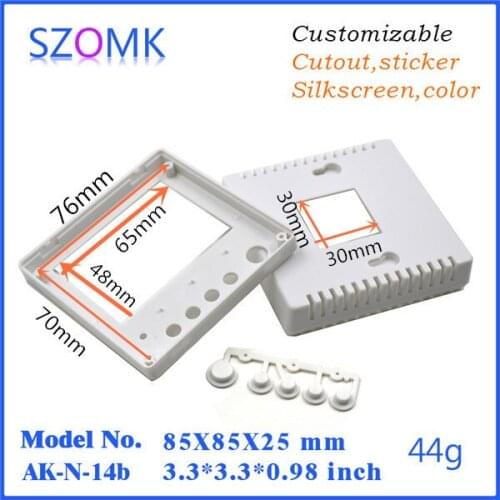 Szomk handheld electronics box plastic (4 pcs) 85*85*25mm plastic electrical box, plastic project box