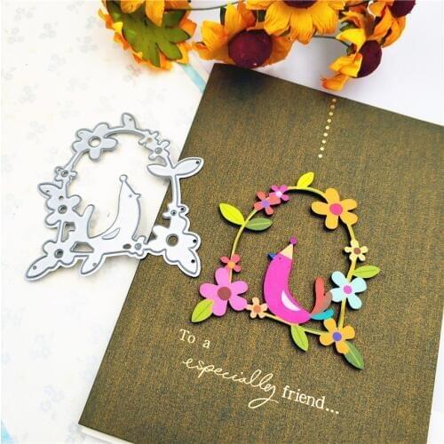 Cutting dies Seal wreath metal crafts paper die-cutting /DIY embossing, Easter and New Year