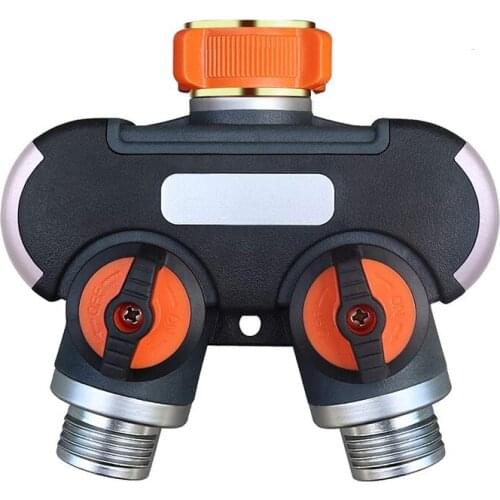 Garden Watering One Through Two Faucet Diverter, Garden Watering Valve Diverter, Y Connector Garden Hose Adapte