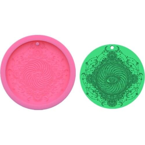 DIY Evil Eye Listing Keychain Silicone Epoxy Mold DIY Keychain Pendant Jewelry Crafting Mould for Valentine Love Gift