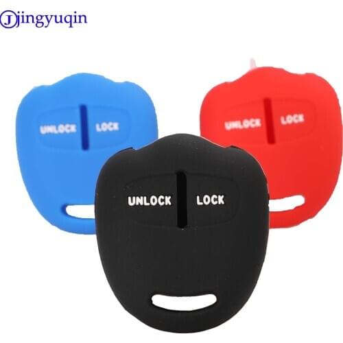 Jingyuqin Remote 2 Buttons Car Key Case Silicone For Mitsubishi Outlander Colt LANCER Grandis Pajero Sport Parts