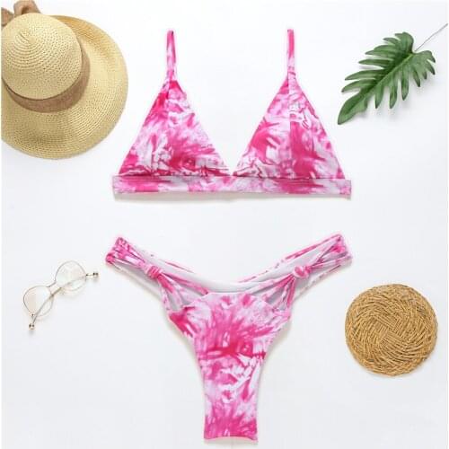 Sexy Bikini 2020 New Push Up Bikini Set Swimwear Women Swimsuit Bathing Suit Women Print Floral Beach Wear Bandage Summer Bather