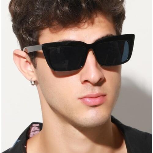 New Fashion Square Sunglasses Luxury Brand Design Vintage Women Men Black Green Sun Glasses UV400 Shades Eyewear Oculos De Sol