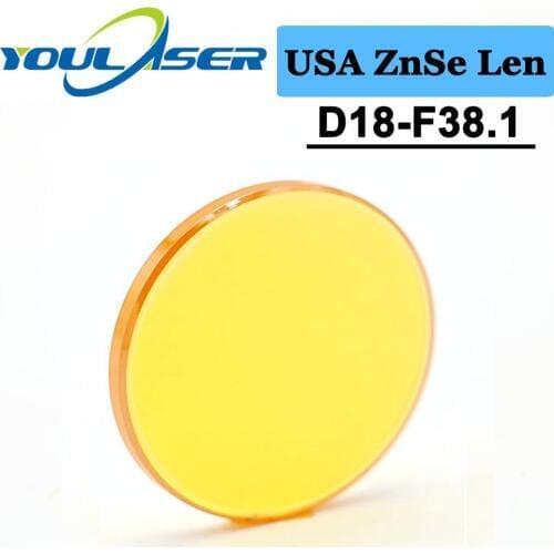 USA CVD ZnSe Co2 Laser Focus Lens 18mm Diameter FL38.1mm 1.5inches For CO2 Laser Engraving And Cutting Machine