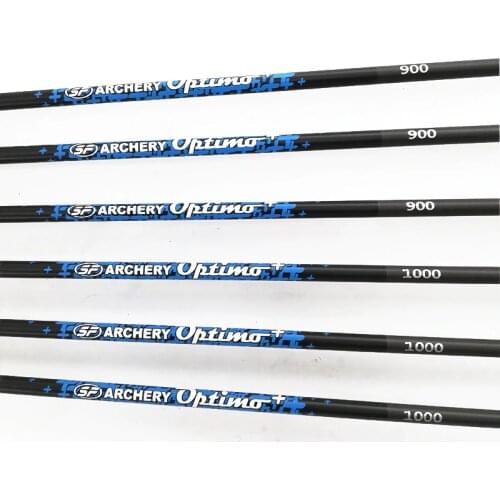 Archery Carbon Arrow Shafts Spine 500 600 700 800 900 1000 ID 4.2mm 30inch for Recurve Longbow Bow Hunting Shooting 12PCS