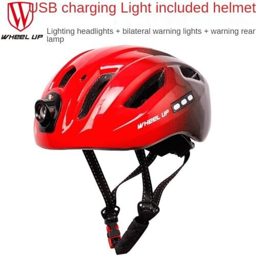 Bicycle Helmet Mountain Bike Road Helmet Integrated Molding Riding Electric Car Safety Helmet Restraint Taillight