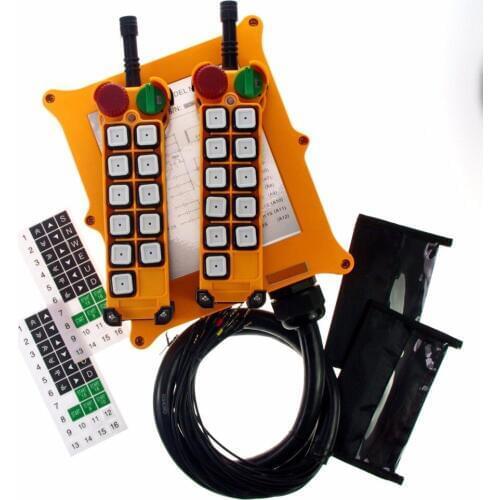 1PCS 10Channel 4 Motions 2Speed Button Hoist Crane Truck Remote Control System E-Stop