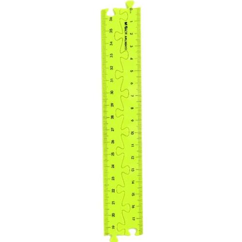 1Pc 36cm Plastic Folding Stitching Straight Rulers Drawing Student Children Stationery School Supplies Gift