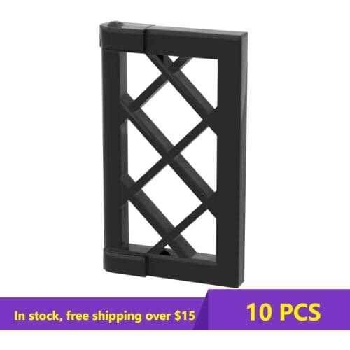 10PCS MOC Bricks 60607 Window 1 x 2 x 3 with Thick Corner Tabs For Building Blocks Parts DIY Education Creative Gift Toys
