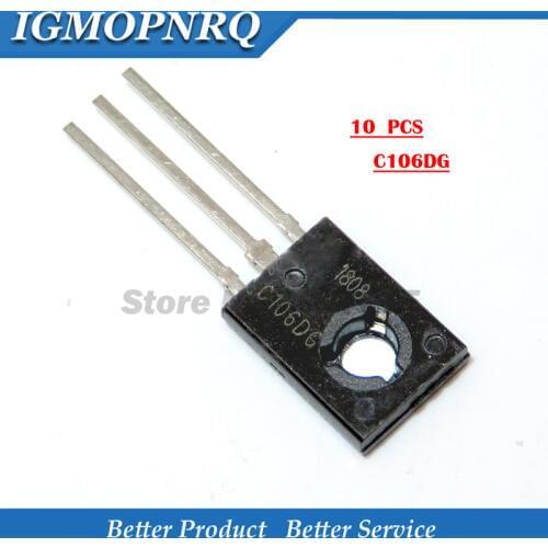 10PCS C106DG TO-126 C106 TO126 C106D One-way thyristor thyristor TO-126 4A 400V new