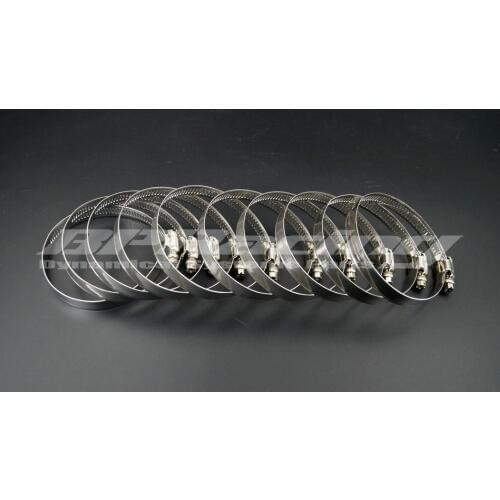 10 Pcs x 1.15" (29 mm)/ Clamping Range 18 mm to 29 mm Stainless Steel Clamps